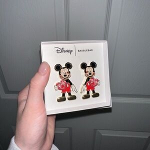 ✨🆕 Disney BaubleBar Valentines Mickey Mouse Earrings